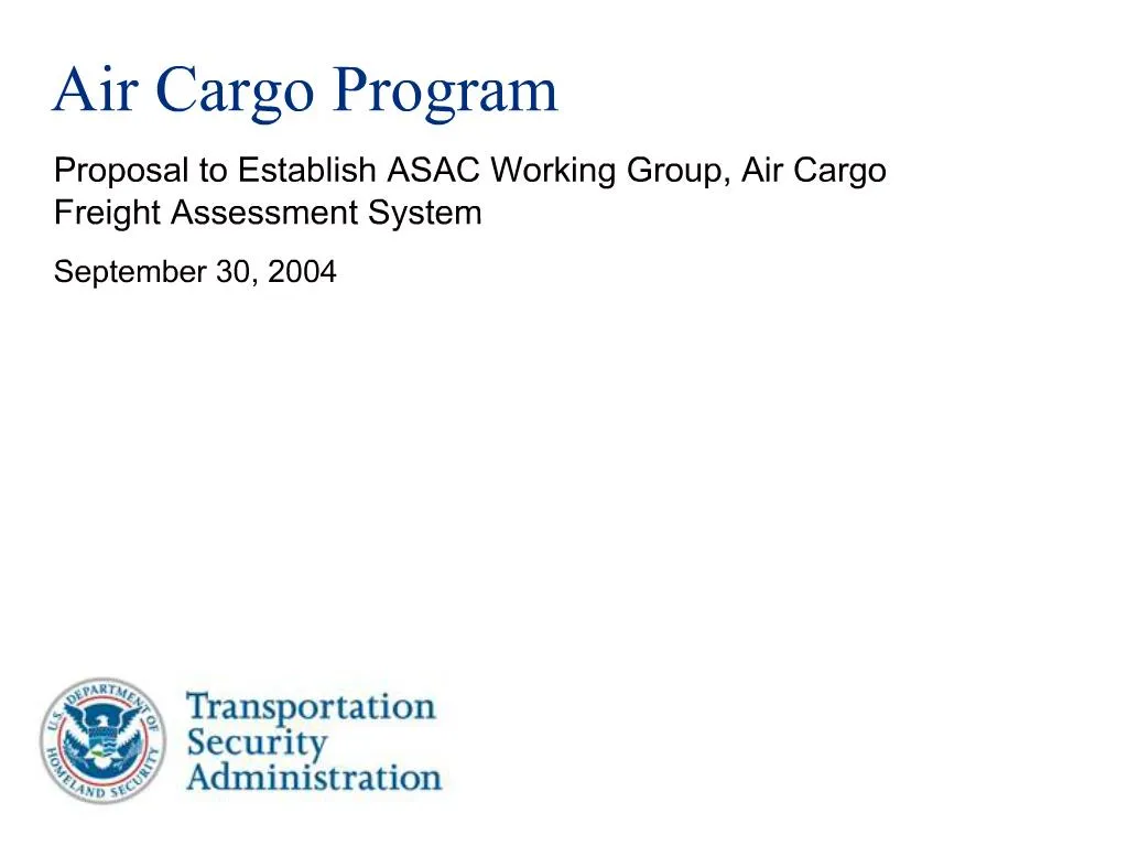 PPT - Air Cargo Program PowerPoint Presentation, Free Download - ID:636960