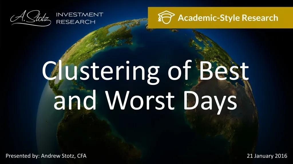 clustering of best and worst days n.