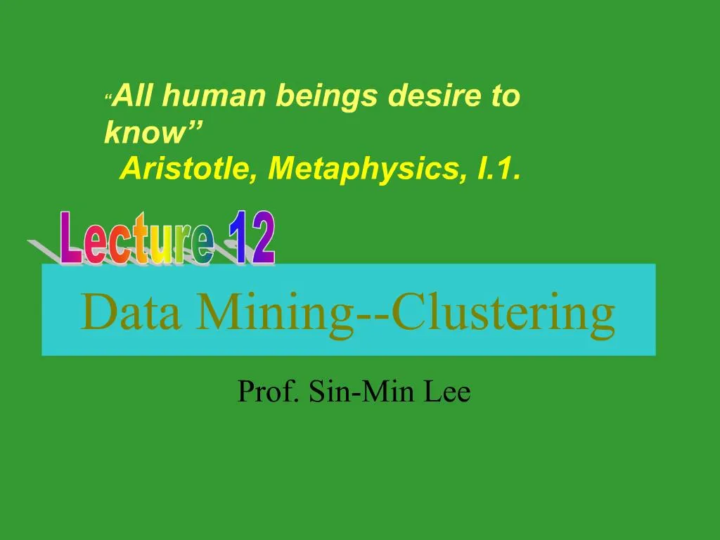 PPT - Data Mining--Clustering PowerPoint Presentation, free download ...