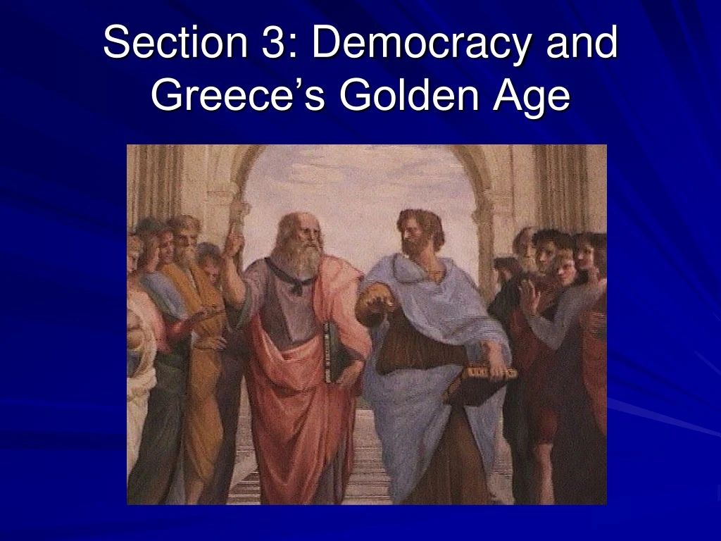 section 3 democracy and greece s golden age n.