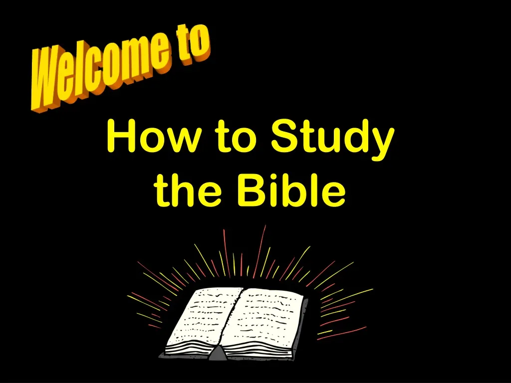 how to study the bible n.
