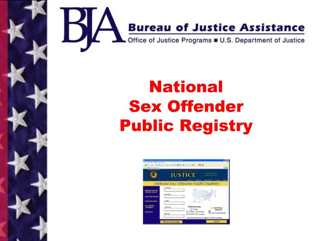 Ppt National Sex Offender Public Registry Powerpoint Presentation