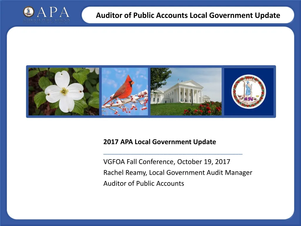 PPT 2022 APA  Local Government Update