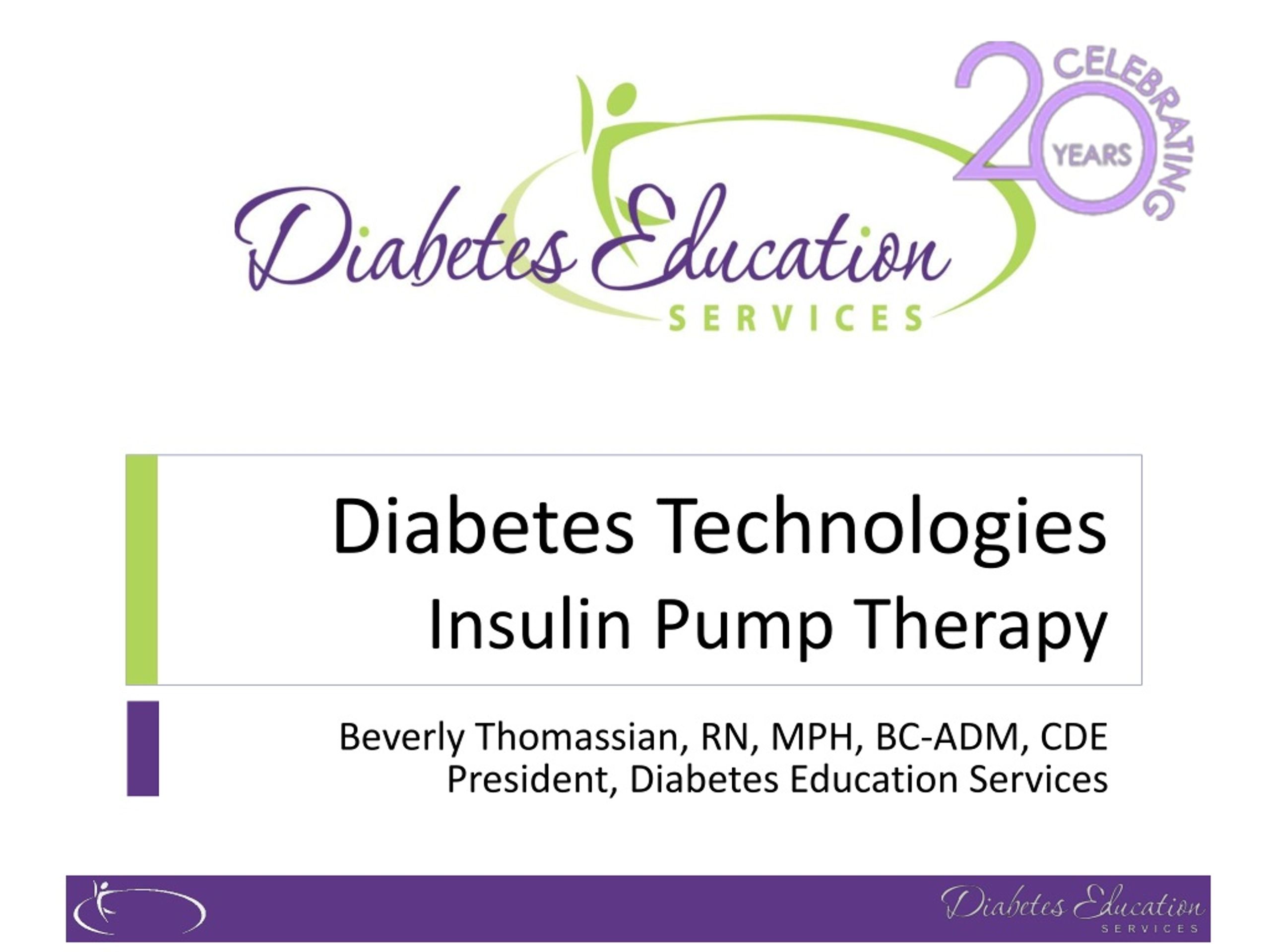 PPT - Diabetes Technologies Insulin Pump Therapy PowerPoint