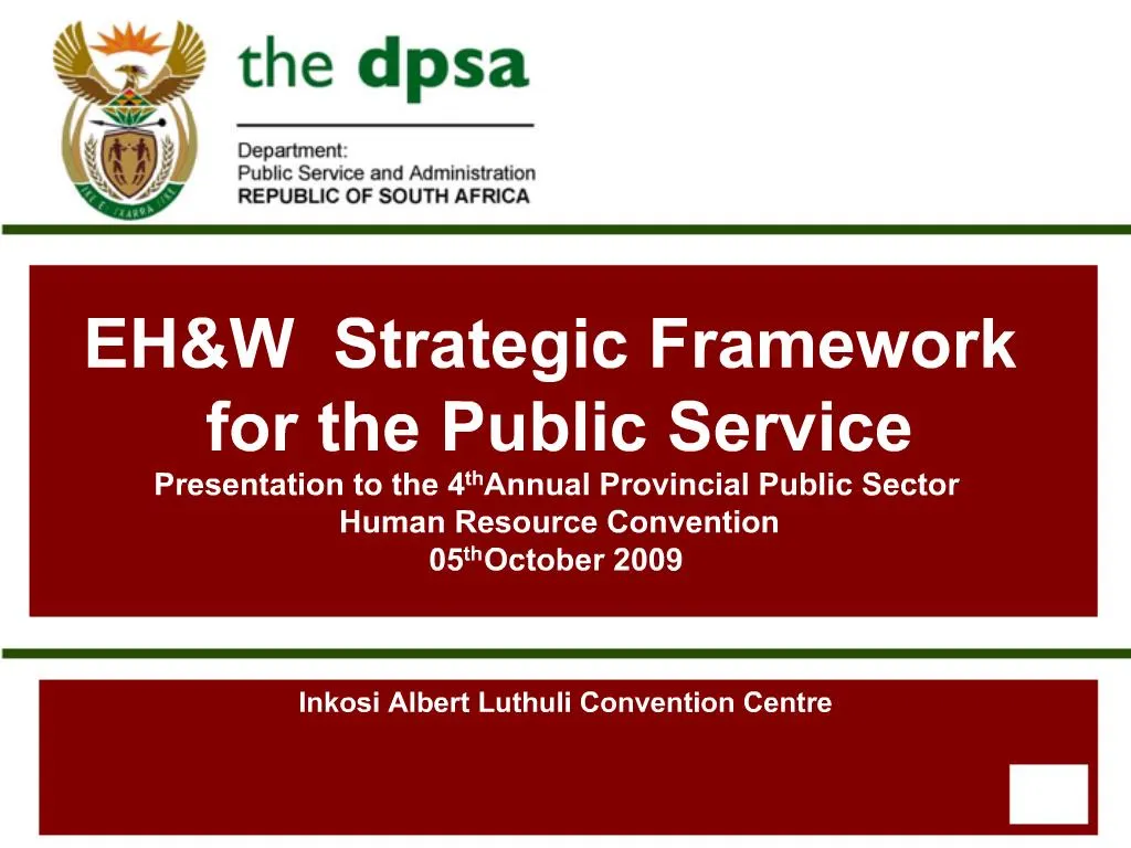 PPT - Inkosi Albert Luthuli Convention Centre PowerPoint Presentation ...