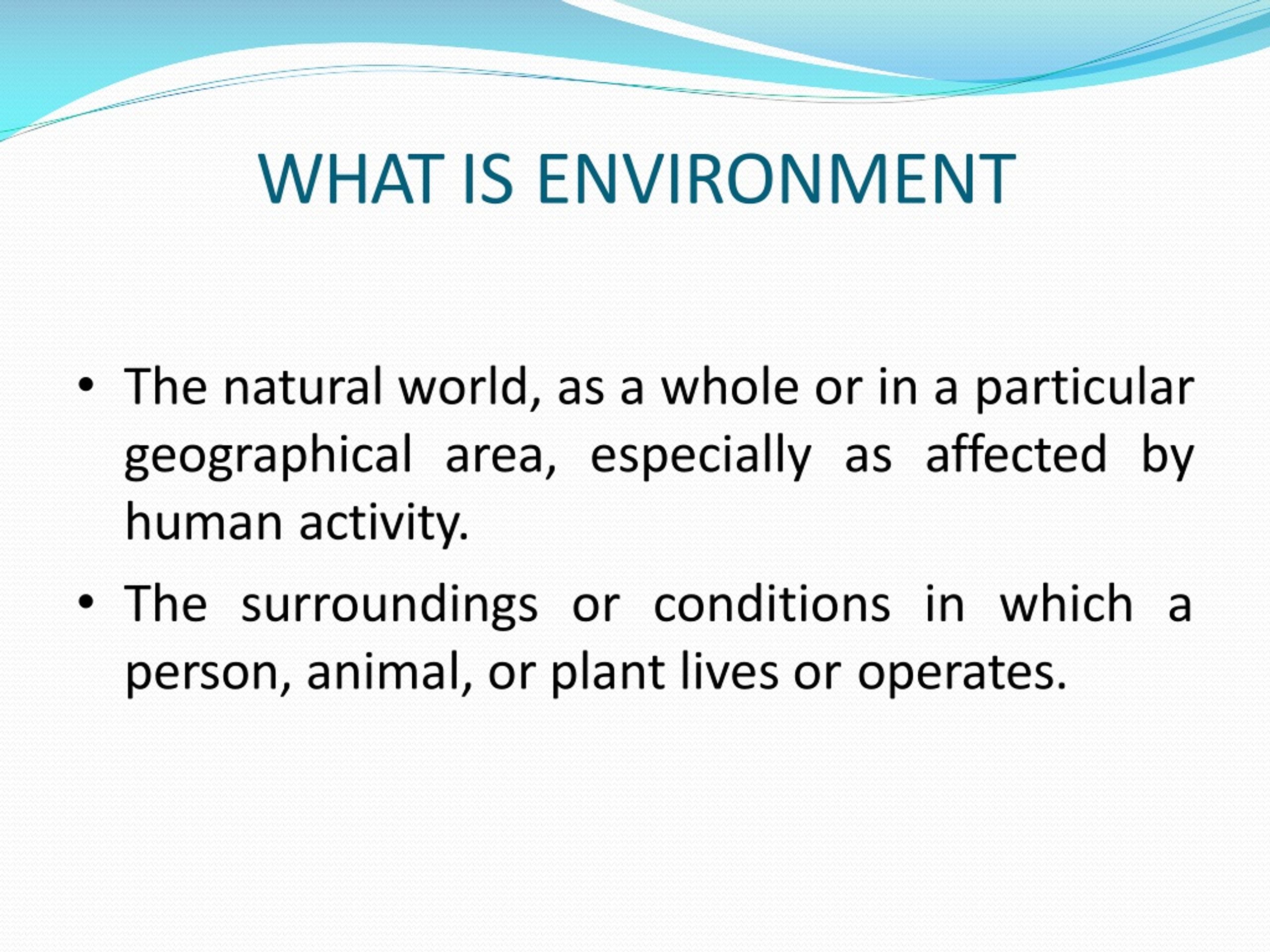 What Is Meant By The Term Natural Environment