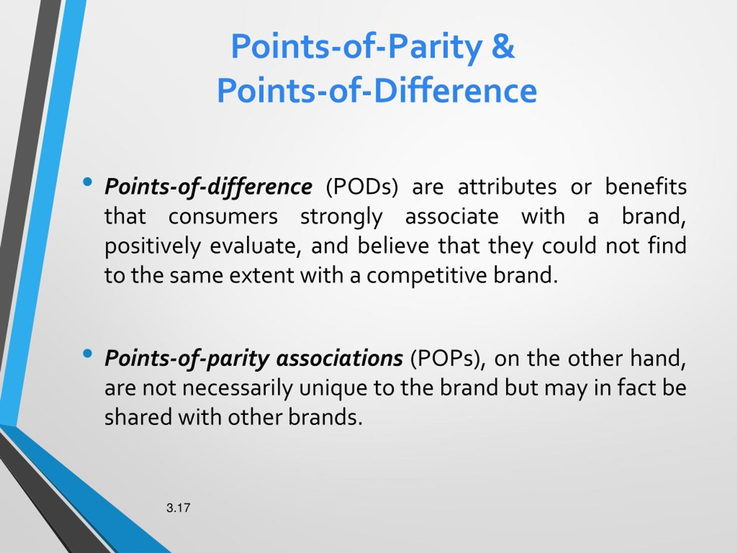 point of difference business plan