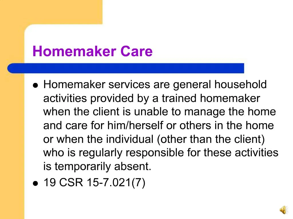 presentation on homemaker