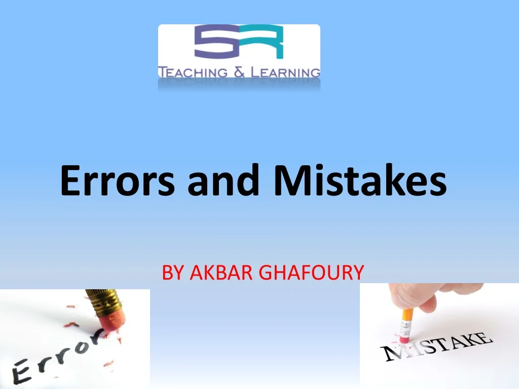 PPT - Errors and Mistakes PowerPoint Presentation, free download - ID ...