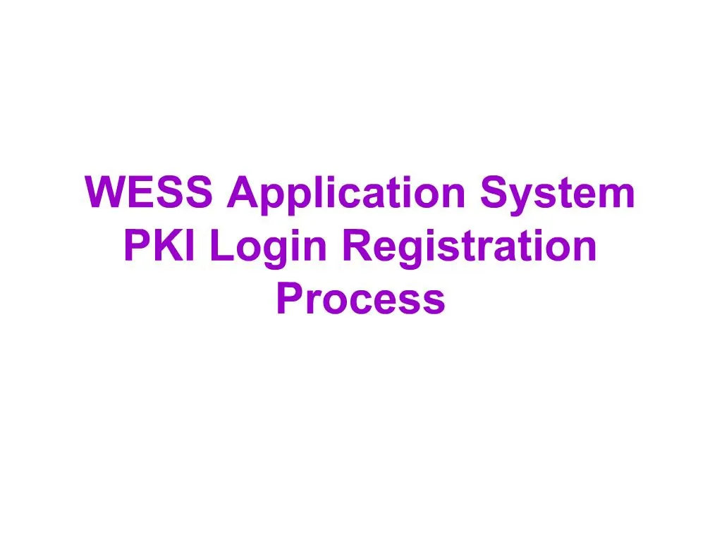 wess login