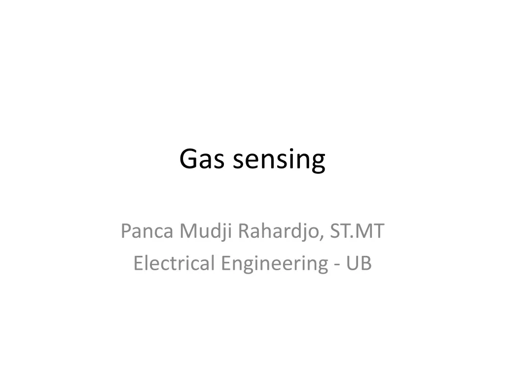 gas sensing n.