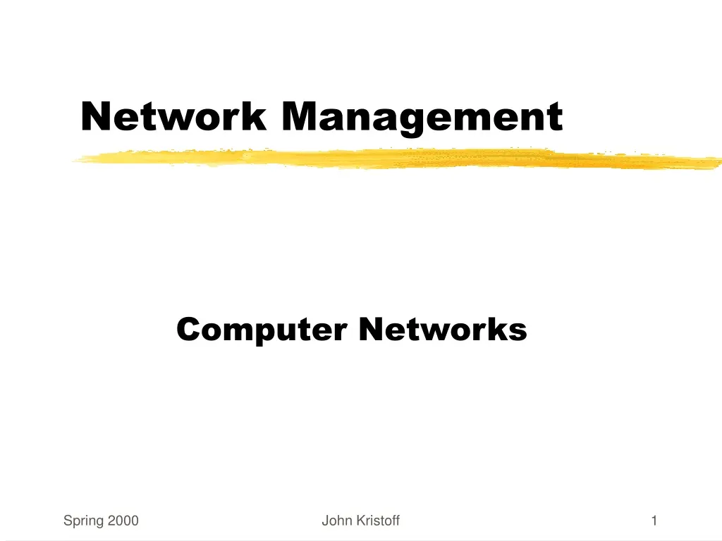 network management n.