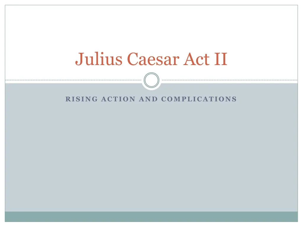 Julius Caesar No Fear Shakespeare Act 2
