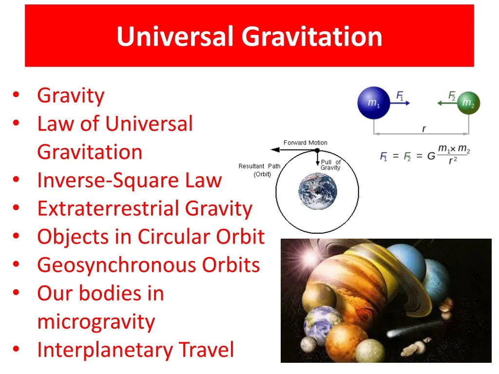 Ppt Universal Gravitation Powerpoint Presentation Free Download Id657284 1541