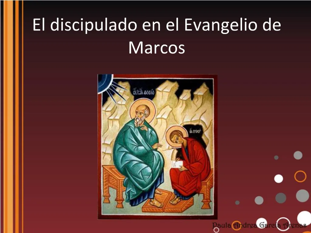 Ppt El Discipulado En El Evangelio De Marcos Powerpoint Presentation Id