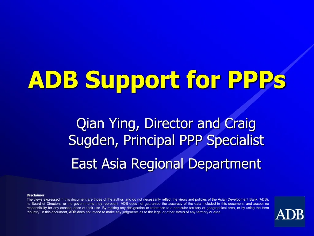 adb support for ppps n.