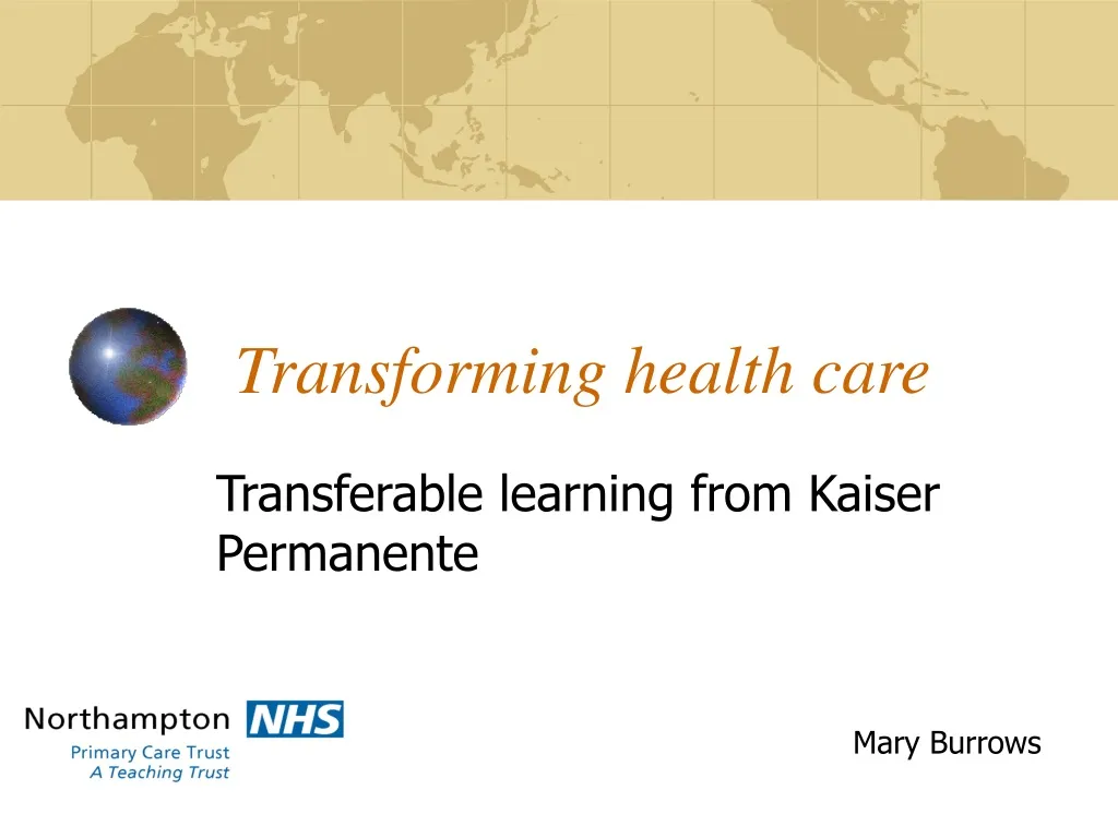 PPT - Transforming Health Care PowerPoint Presentation, Free Download ...