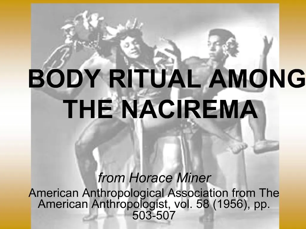 essay on body ritual among the nacirema