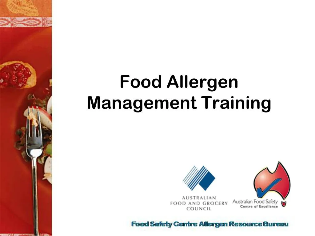 PPT Food Allergen Management Training PowerPoint Presentation, free