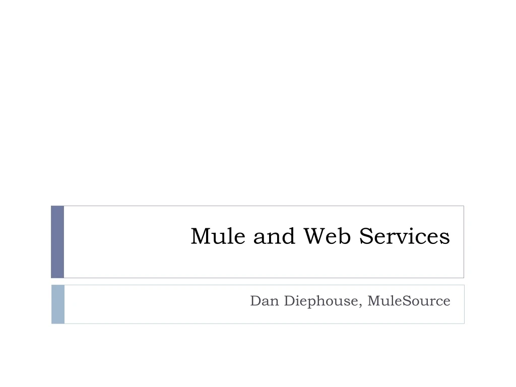 mule and web services n.