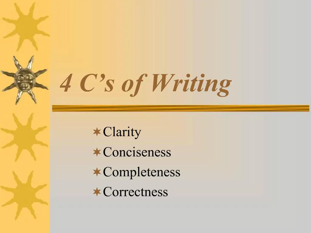 4 c's of essay writing