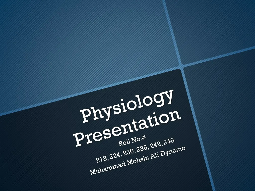 best presentation topics in physiology