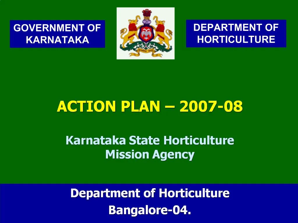 State horticulture mission karnataka