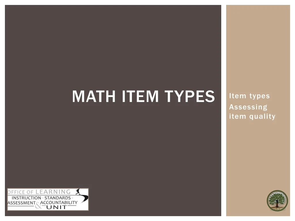 math item types n.