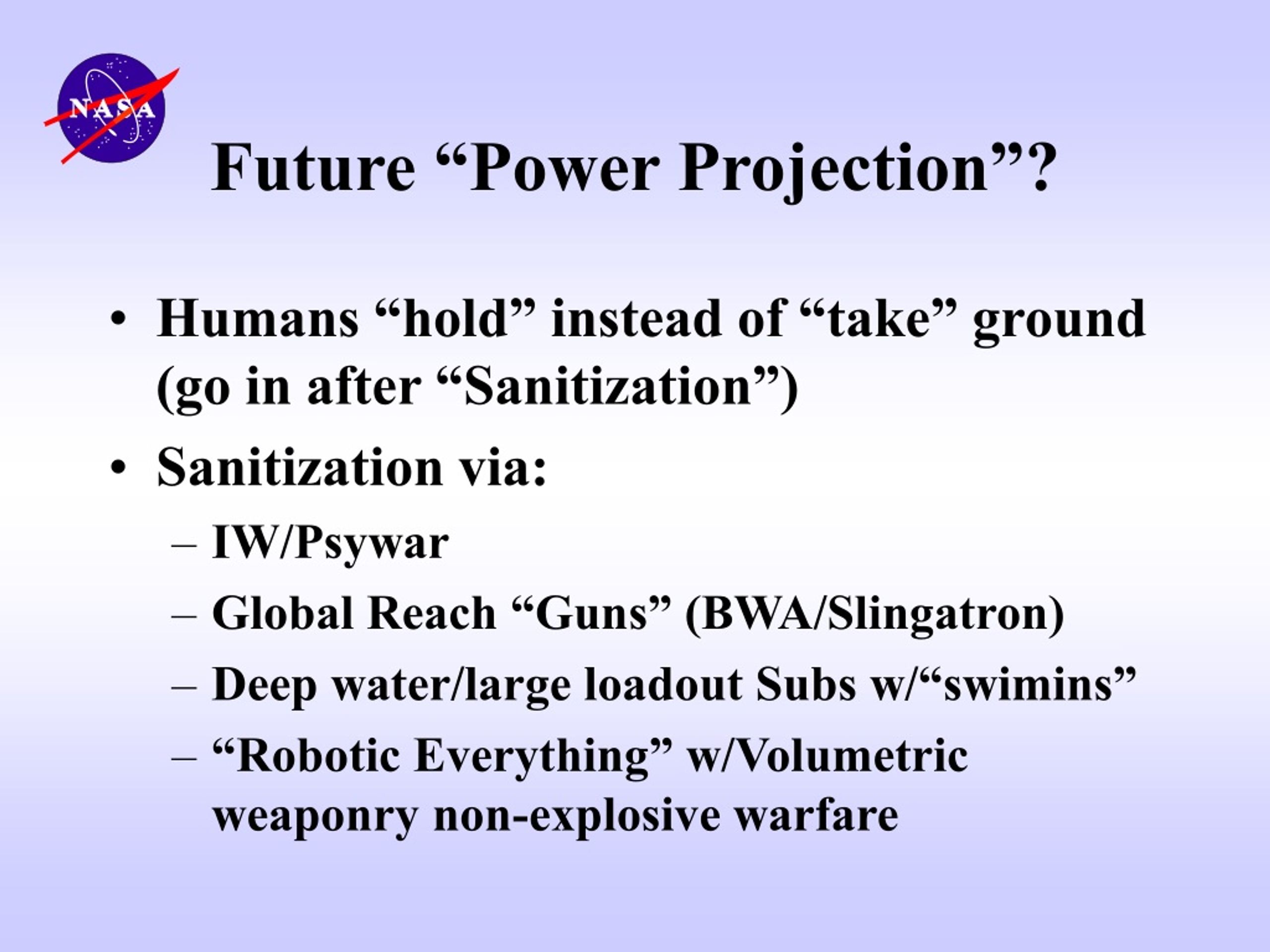 PPT Future Strategic Issues/Future Warfare [Circa 2025] PowerPoint