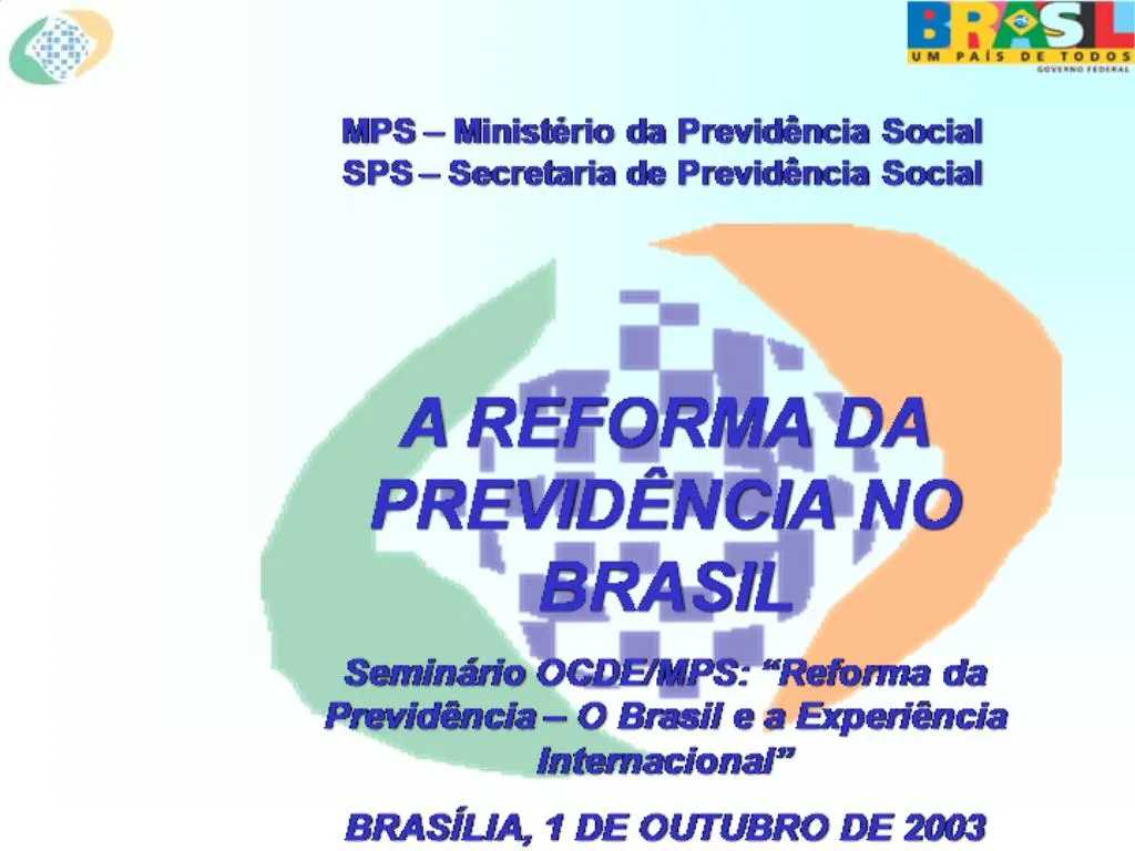 PPT - BRASIL: ESTRUTURA DO SISTEMA DE BENEF CIOS PREVIDENCI RIOS ...