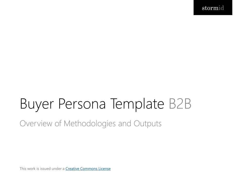 PPT Buyer Persona Template B2B PowerPoint Presentation Free Download 