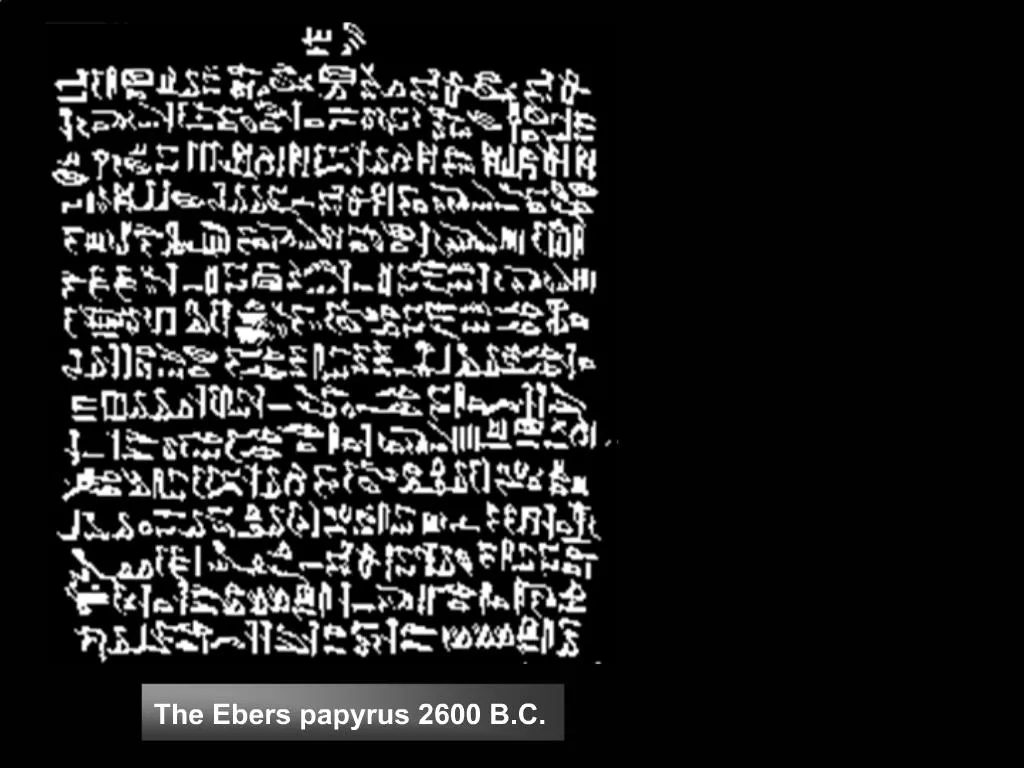 Ppt The Ebers Papyrus 2600 B C Powerpoint Presentation Free Download Id 693452