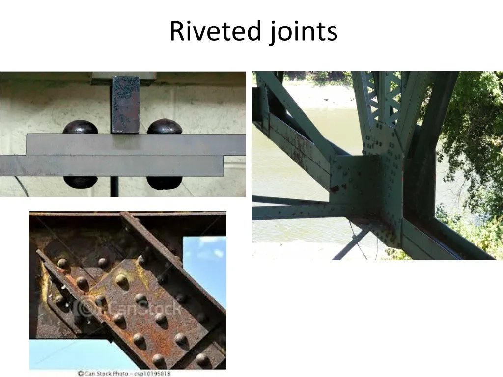 riveted joints n.
