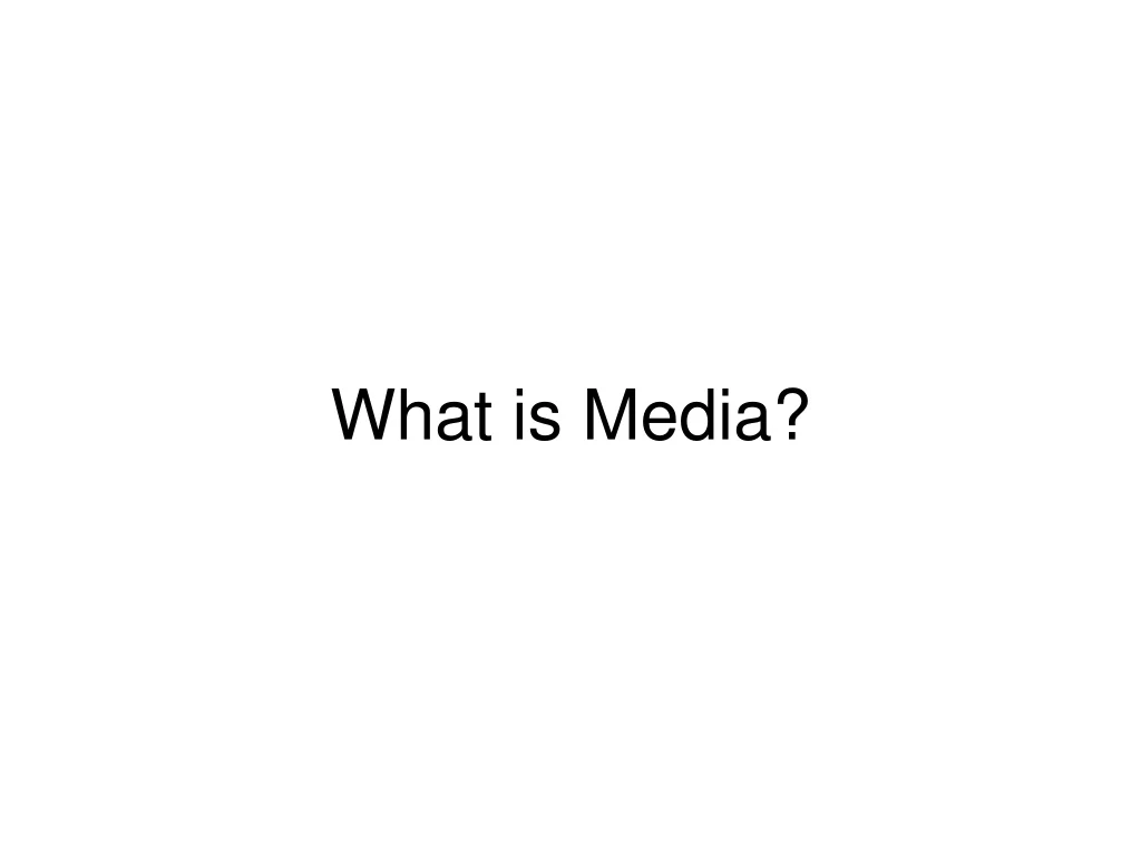 what is media n.