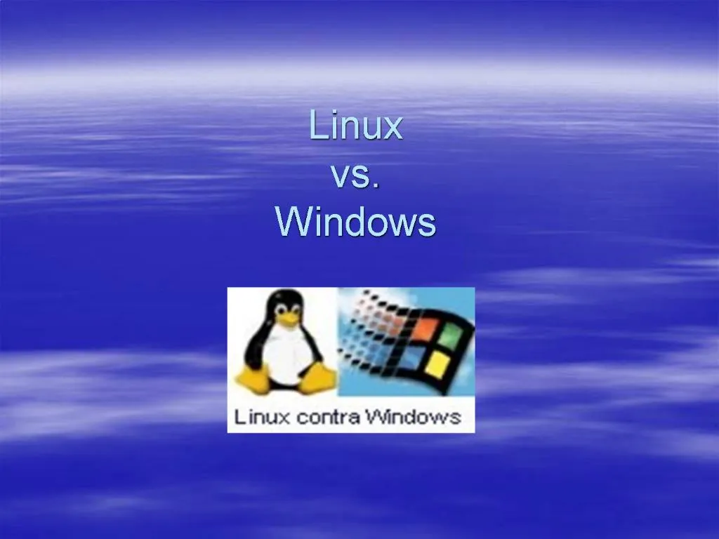 presentation on windows vs linux