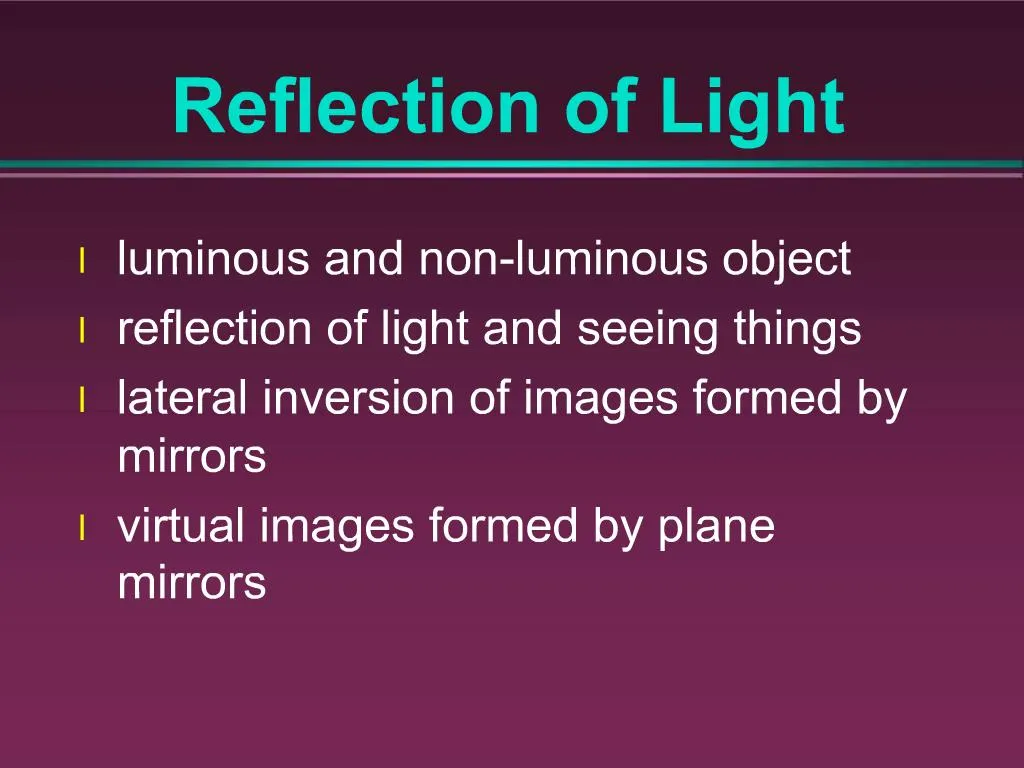 PPT - Reflection Of Light PowerPoint Presentation, Free Download - ID ...