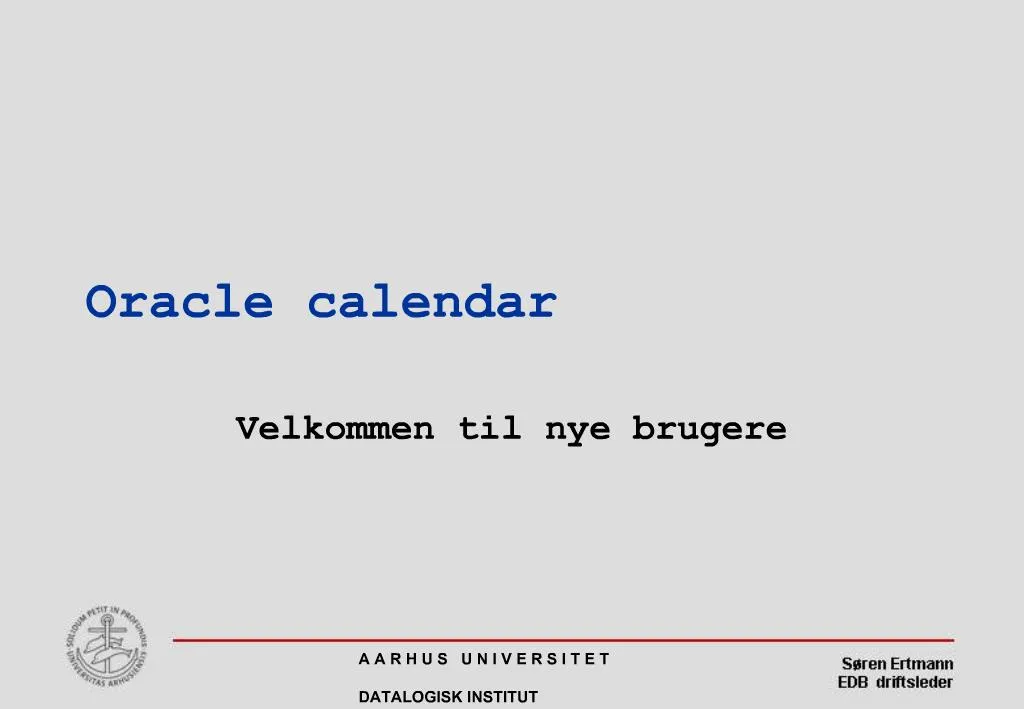 PPT Oracle calendar PowerPoint Presentation, free download ID710608