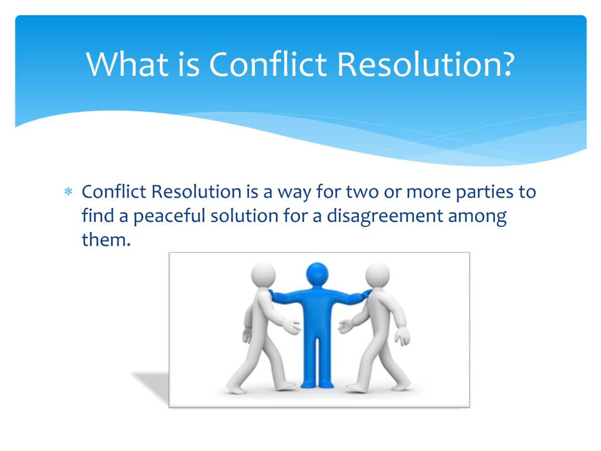 what is conflict resolution and problem solving