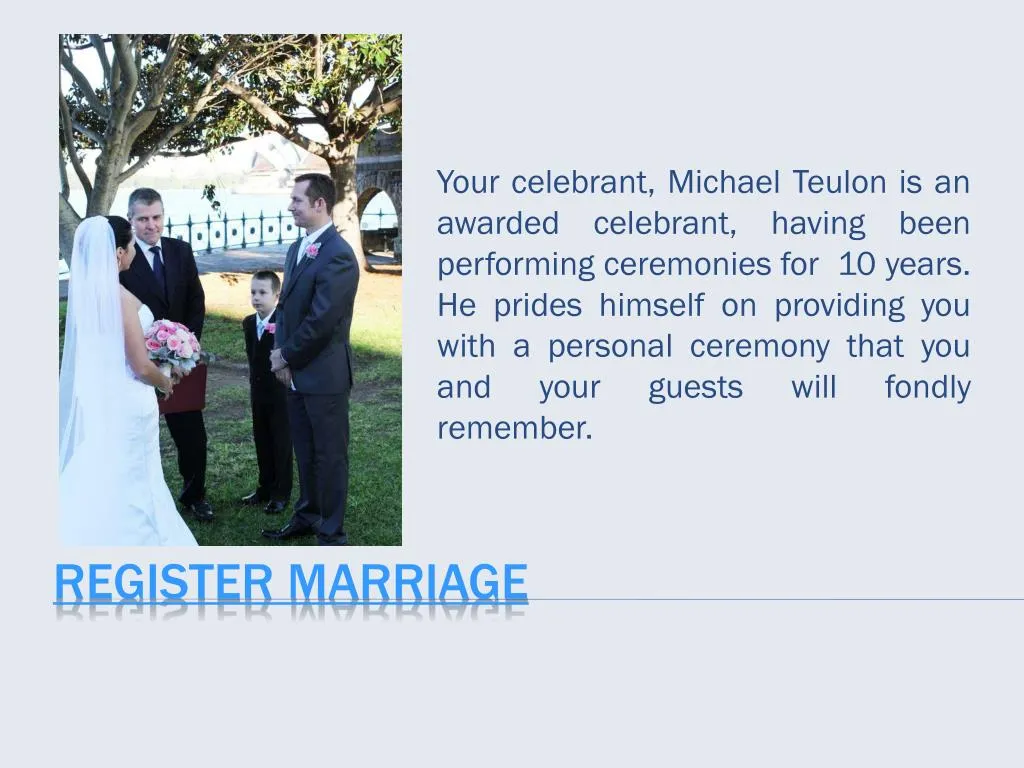 register marriage n.