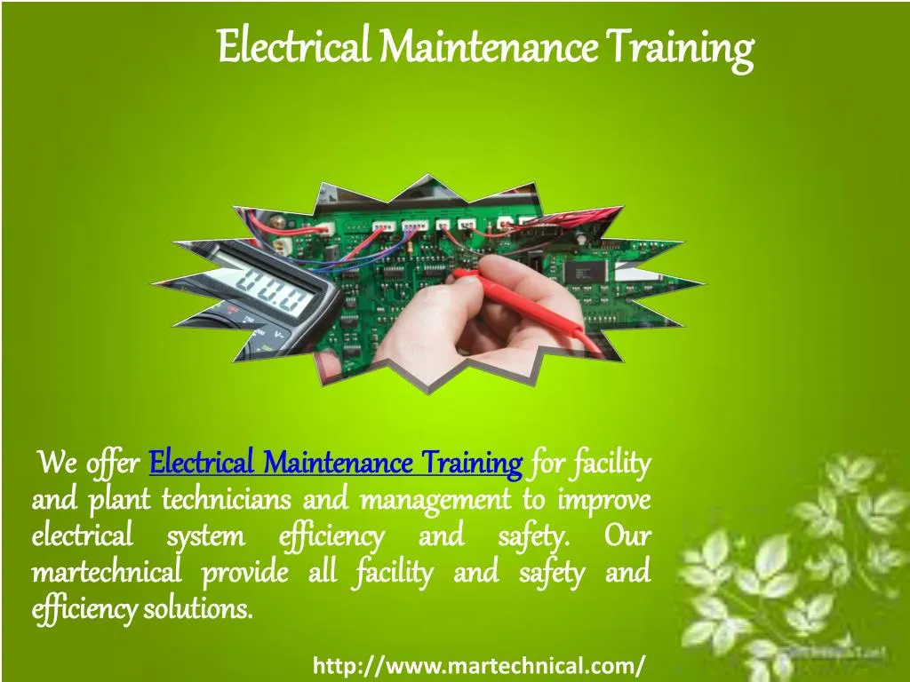 PPT Electrical Maintenance Training PowerPoint Presentation, free