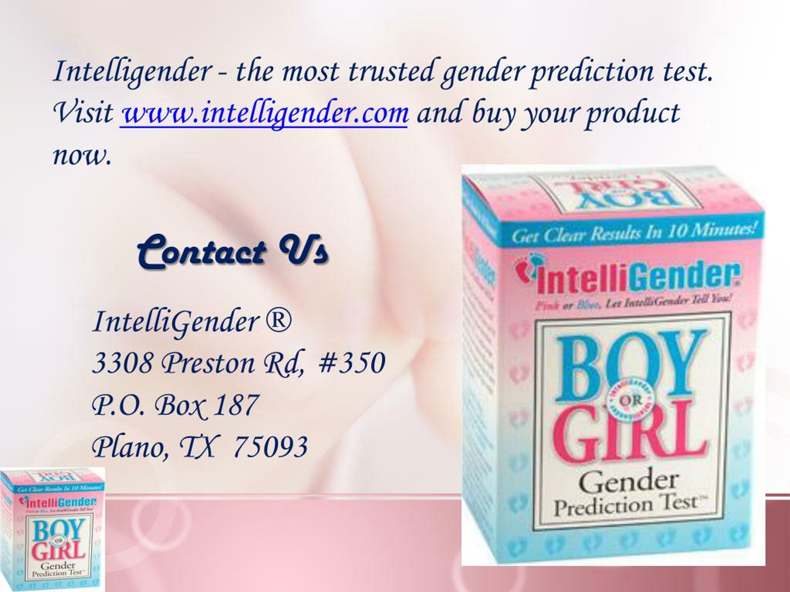 PPT - An Easy Baby Gender Prediction Test You Can Take At Home ...