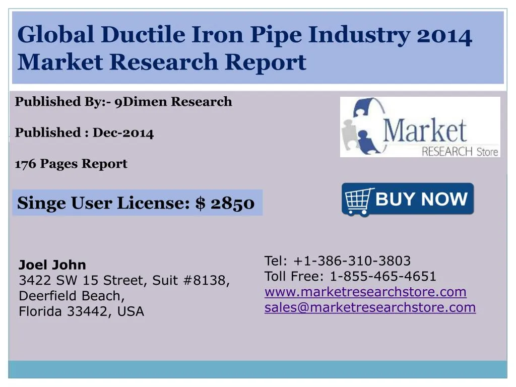 global ductile iron pipe industry 2014 market research report n.