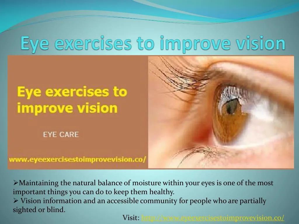 PPT Eye exercises to improve vision naturally PowerPoint