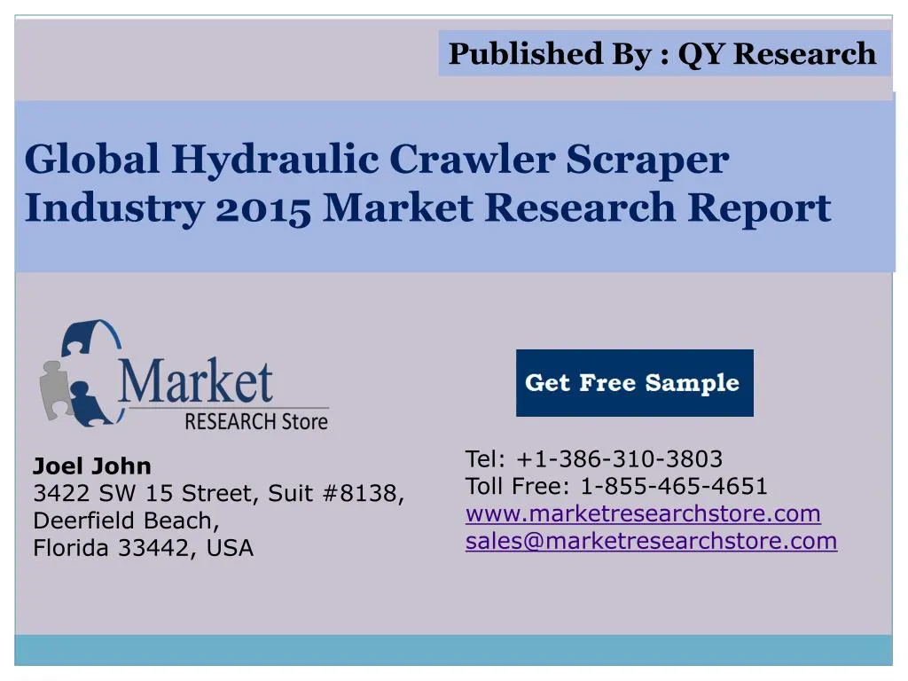 global hydraulic crawler scraper industry 2015 market research report n.