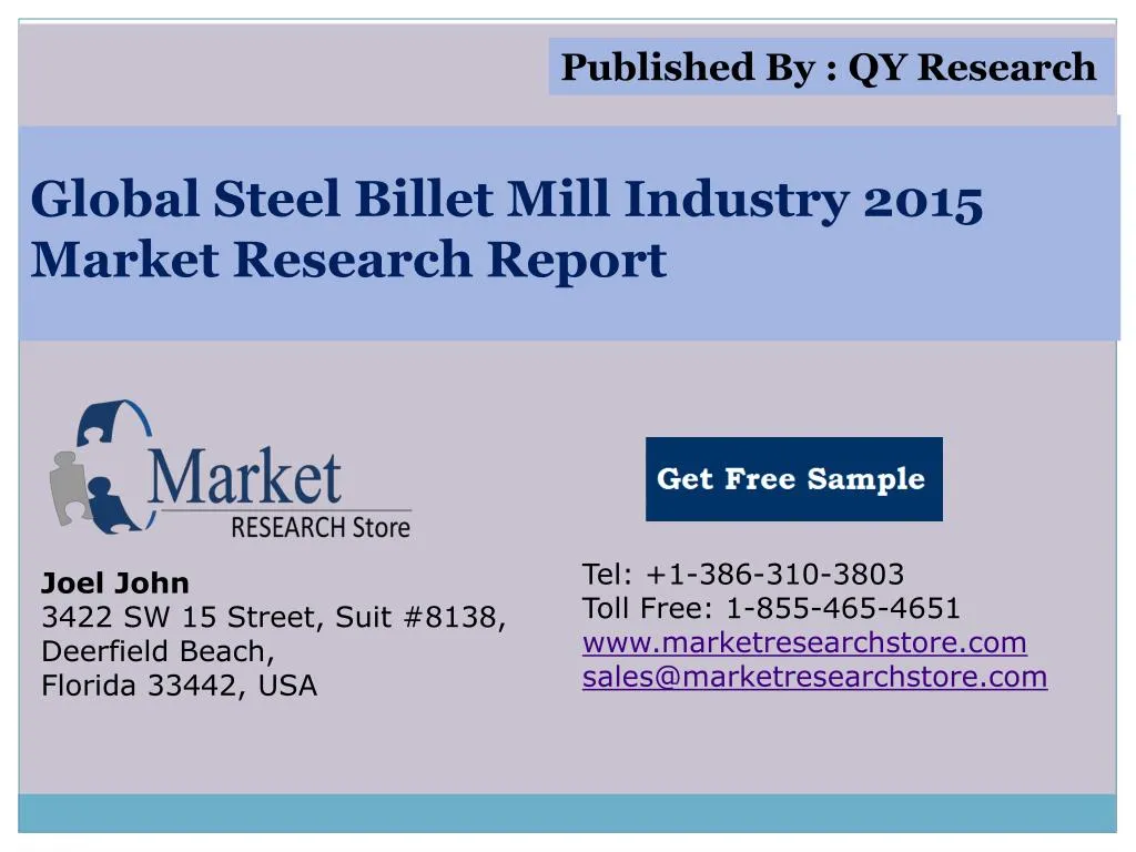 global steel billet mill industry 2015 market research report n.