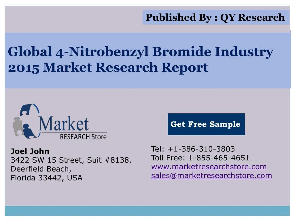 global 4 nitrobenzyl bromide industry 2015 market research report n.
