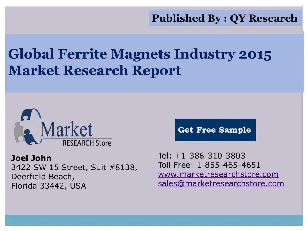 global ferrite magnets industry 2015 market research report n.