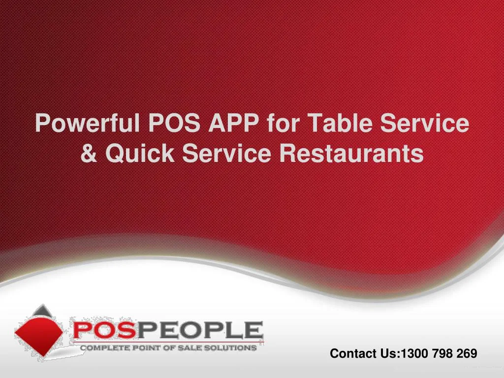 powerful pos app for table service quick service restaurants n.