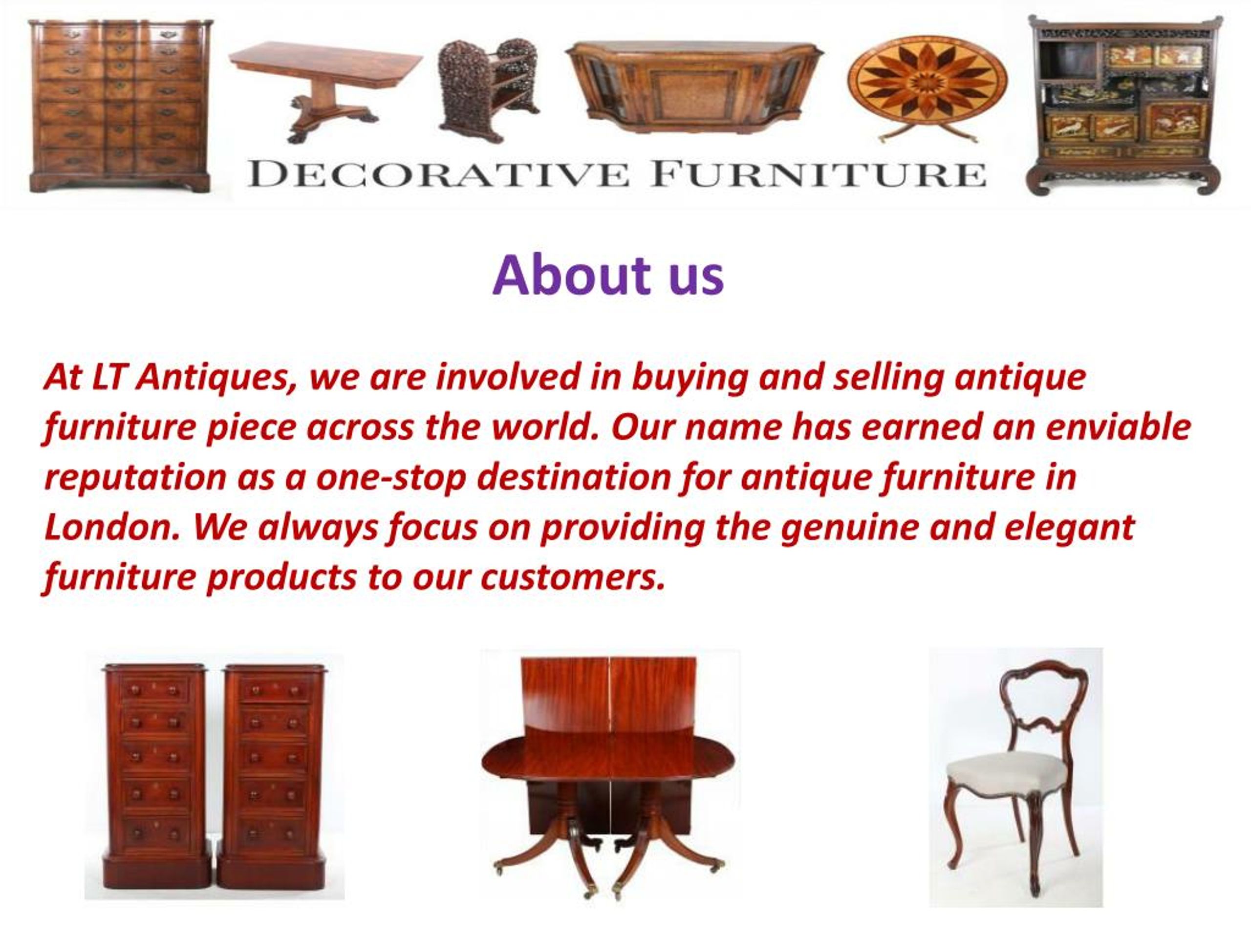 Ppt Lt Antiques Powerpoint Presentation Free Download Id 7132896