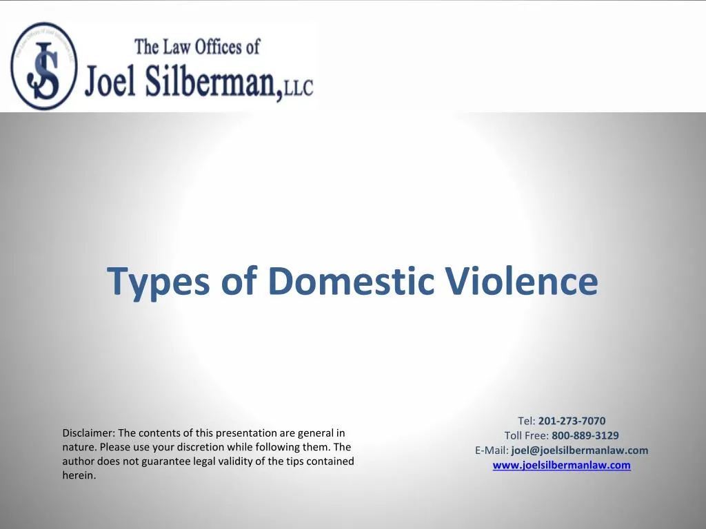 types of domestic violence n.